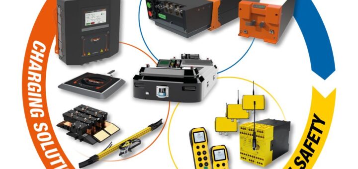 Induktivní a vodivé nabíjení baterií AGV