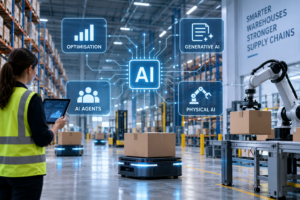 AI posouvá sklady od digitálního plánování k autonomní práci